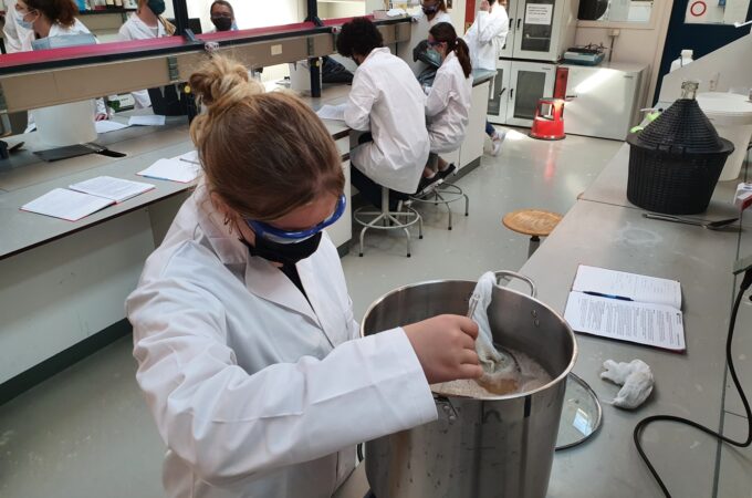 Chemiestudenten brouwen bier 1
