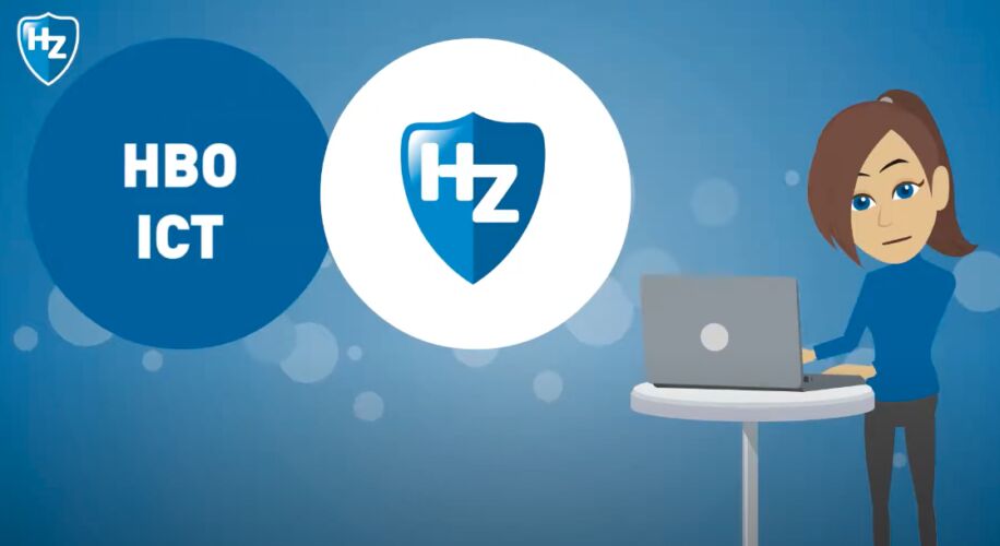 Thumbnail van een animatie over de opleiding HBO-ICT aan de HZ