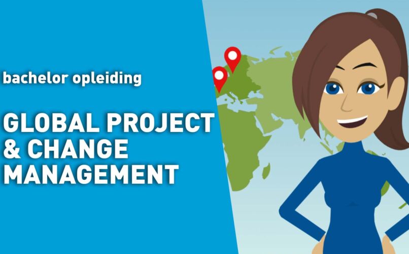 Animatie over de opleiding Global Project and Change Management