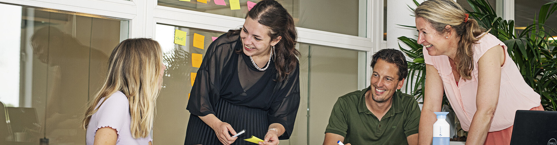 HZ studenten en docenten werken samen aan een project
