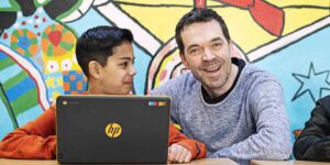 Leraar Basisonderwijs deeltijd student met een leerling