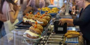 Broodjes bij de catering van de Edisonweg locatie
