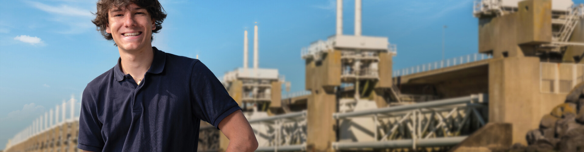 Student Mathurin voor de Deltawerken in Zeeland
