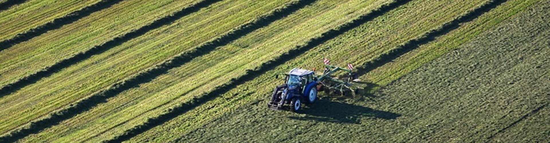 Trekker op het land aan het werk