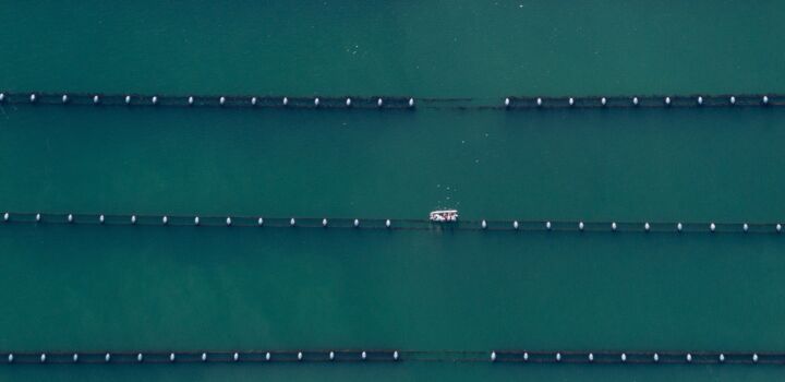 Luchtfoto aquacultuur