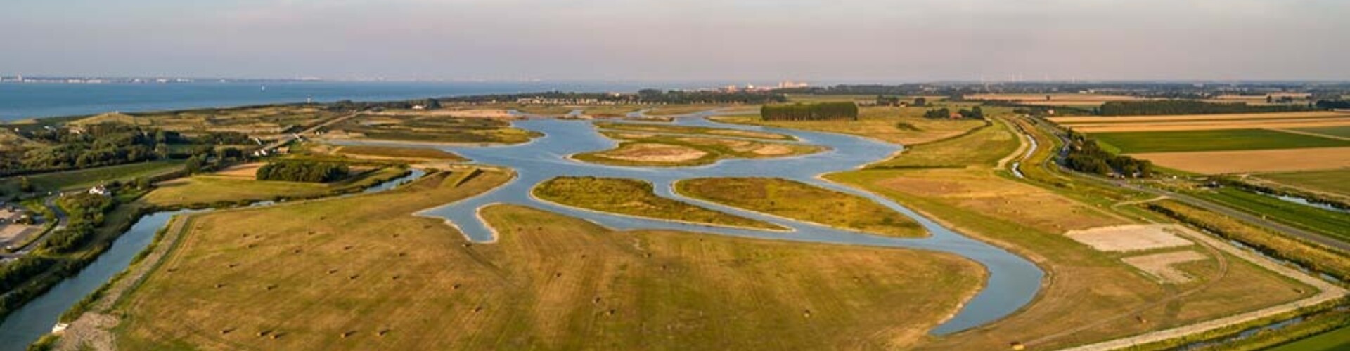 Waterdunen vanuit de lucht