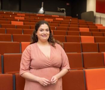 Shirel in the auditorium of the HZ in Middelburg