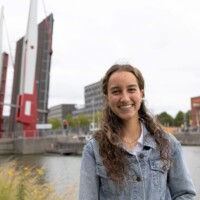 Portret van Sannah, Civiele Techniek student