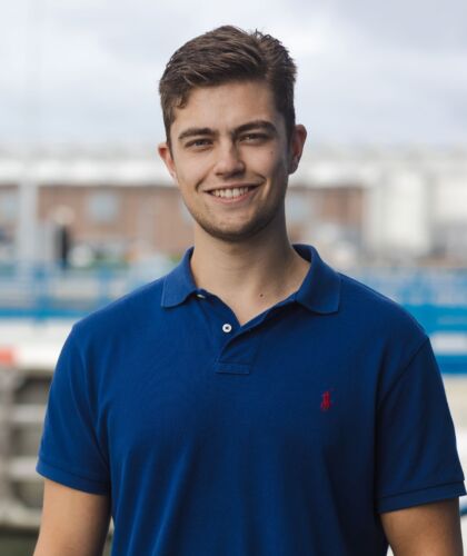 Portret van Civiele Techniek student Mike