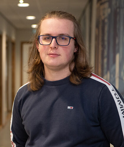 Portrait of Daniils, Information and Communication Technology student