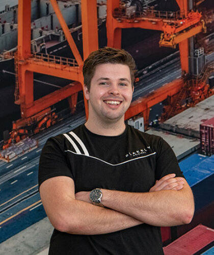 Portret van Niek, student Logistics Engineering