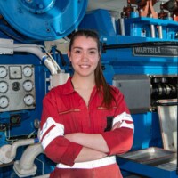 Portret van student Maritiem Officier Melisande