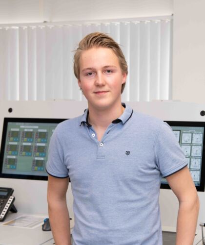 Portret van Bas, student Maritiem Officier