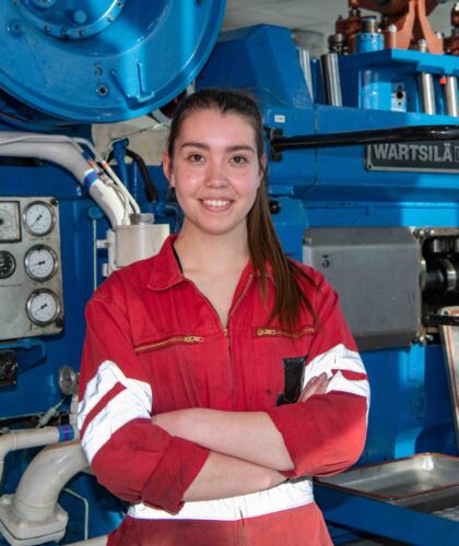 Portret van student Maritiem Officier Melisande
