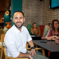 Portret van Saman, student Social Work