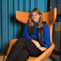 Portret van Joelle, student Social Work