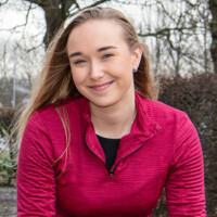 Portret van Jeske, student Sportkunde