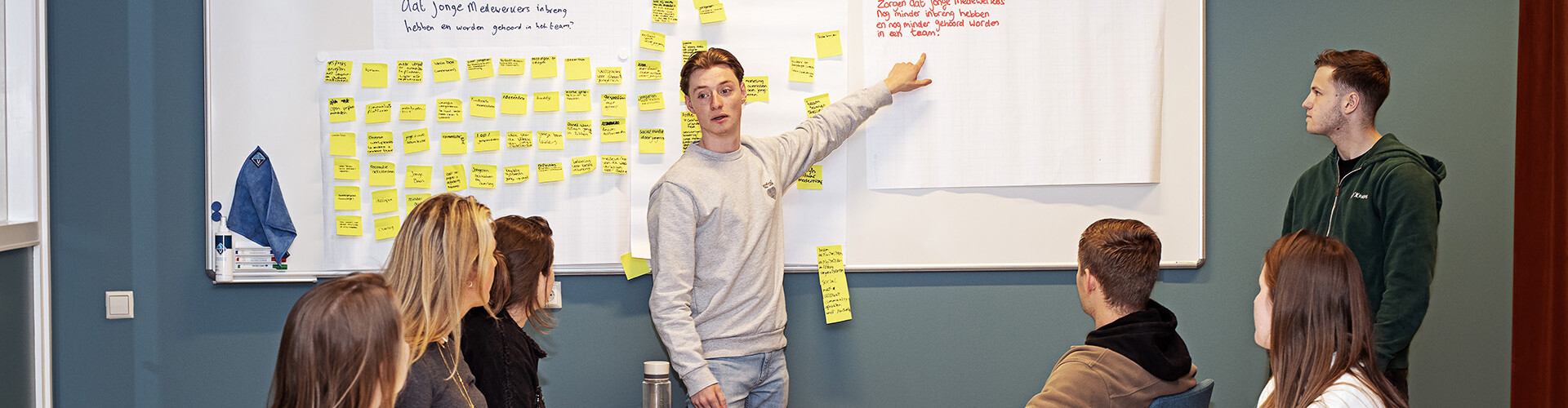 Studenten van de minor Vitale Samenleving werken samen aan een project