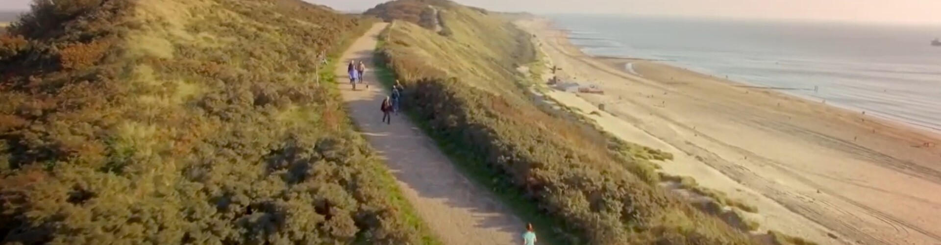 View of the dunes in Zeeland