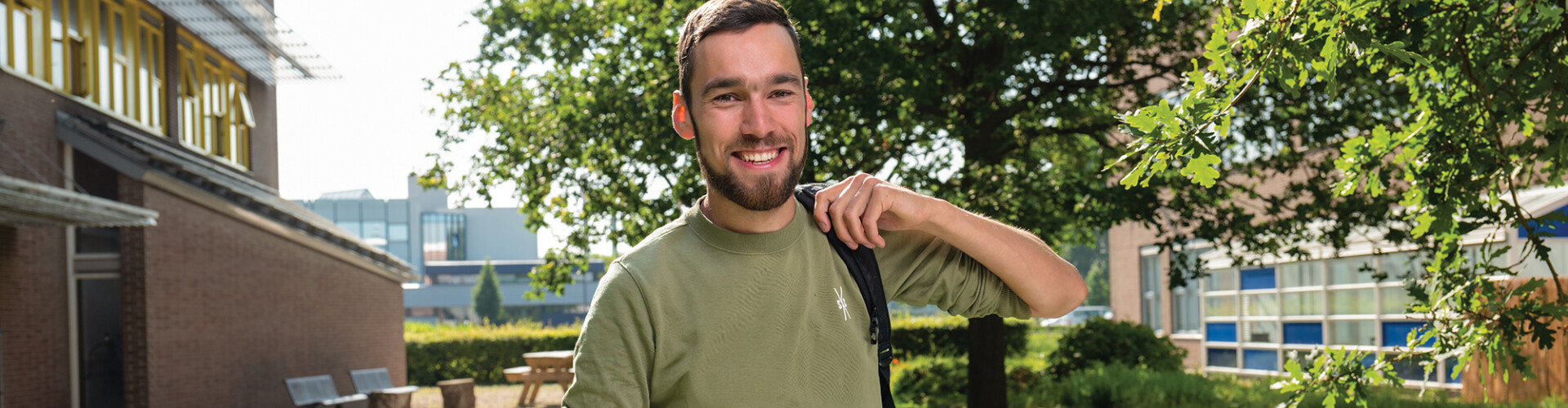 Campagnebeeld van student Willem van de opleiding Social Work aan de HZ