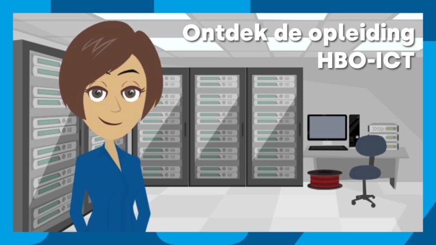 Animatiebeeld van uitlegvideo over HBO-ICT deeltijd