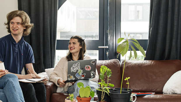 A group of international students with a divers cultural background living together at Campus in student housing in Zeeland, the Netherlands, while studying at HZ University of Applied Sciences.