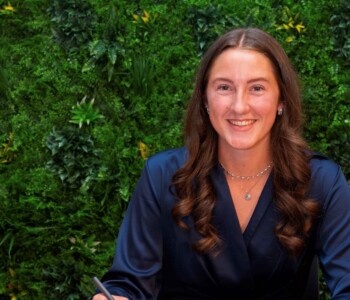 Veerle at her graduation ceremony